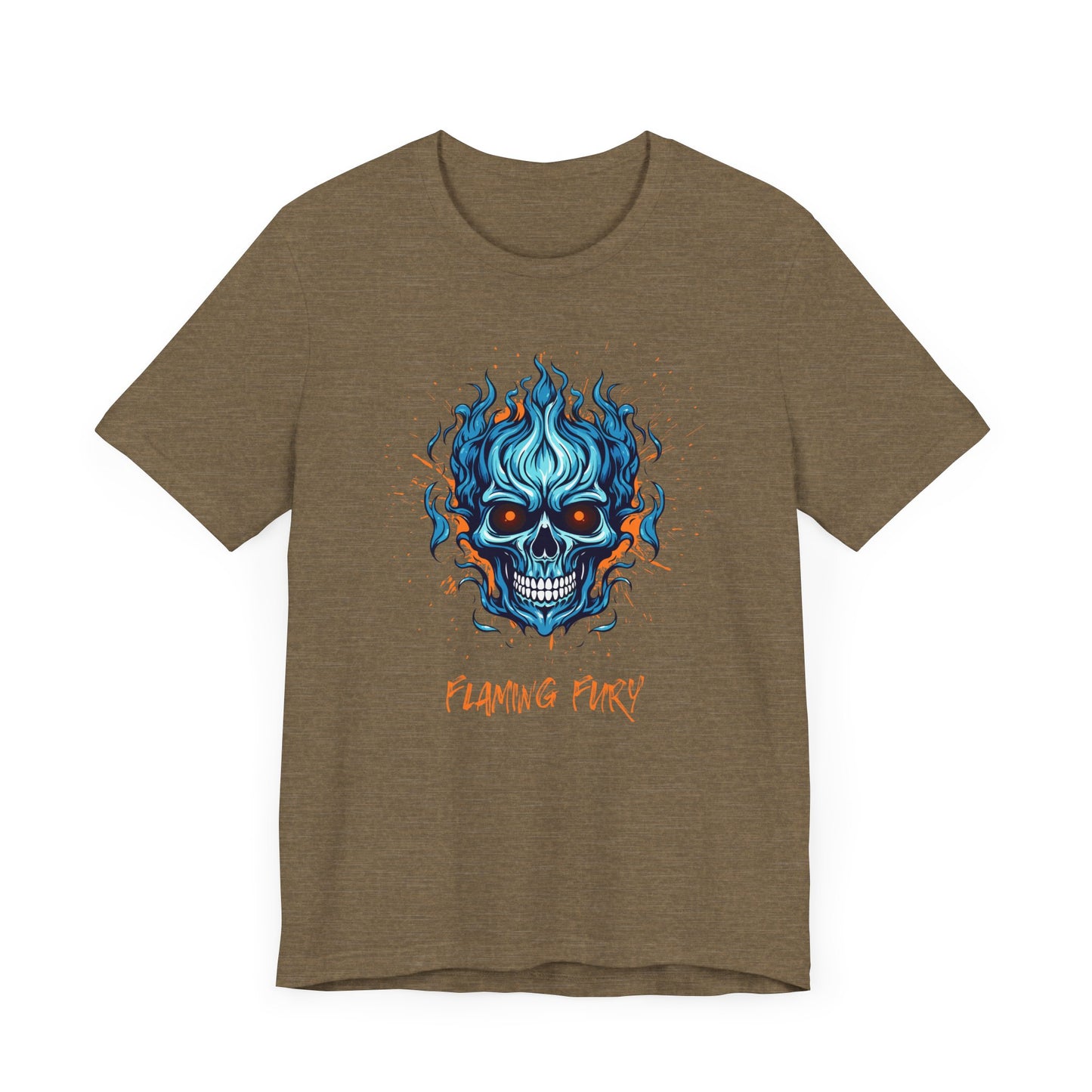 Flaming Fury Graphic Tee - Unisex Jersey Short Sleeve Shirt