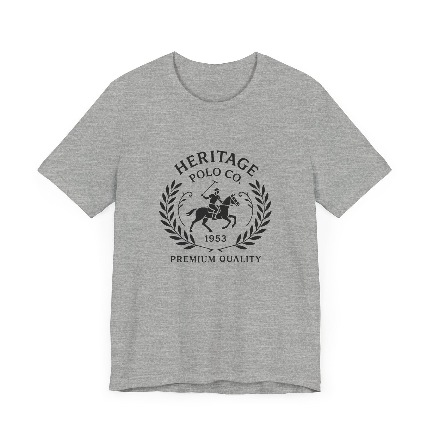 Heritage Polo Co. Unisex Jersey Tee - Premium Quality Casual Shirt
