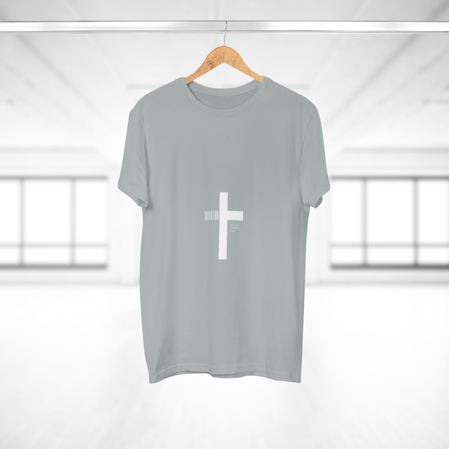Minimalist Cross Graphic Men's T-Shirt - Faith-Inspired Tee