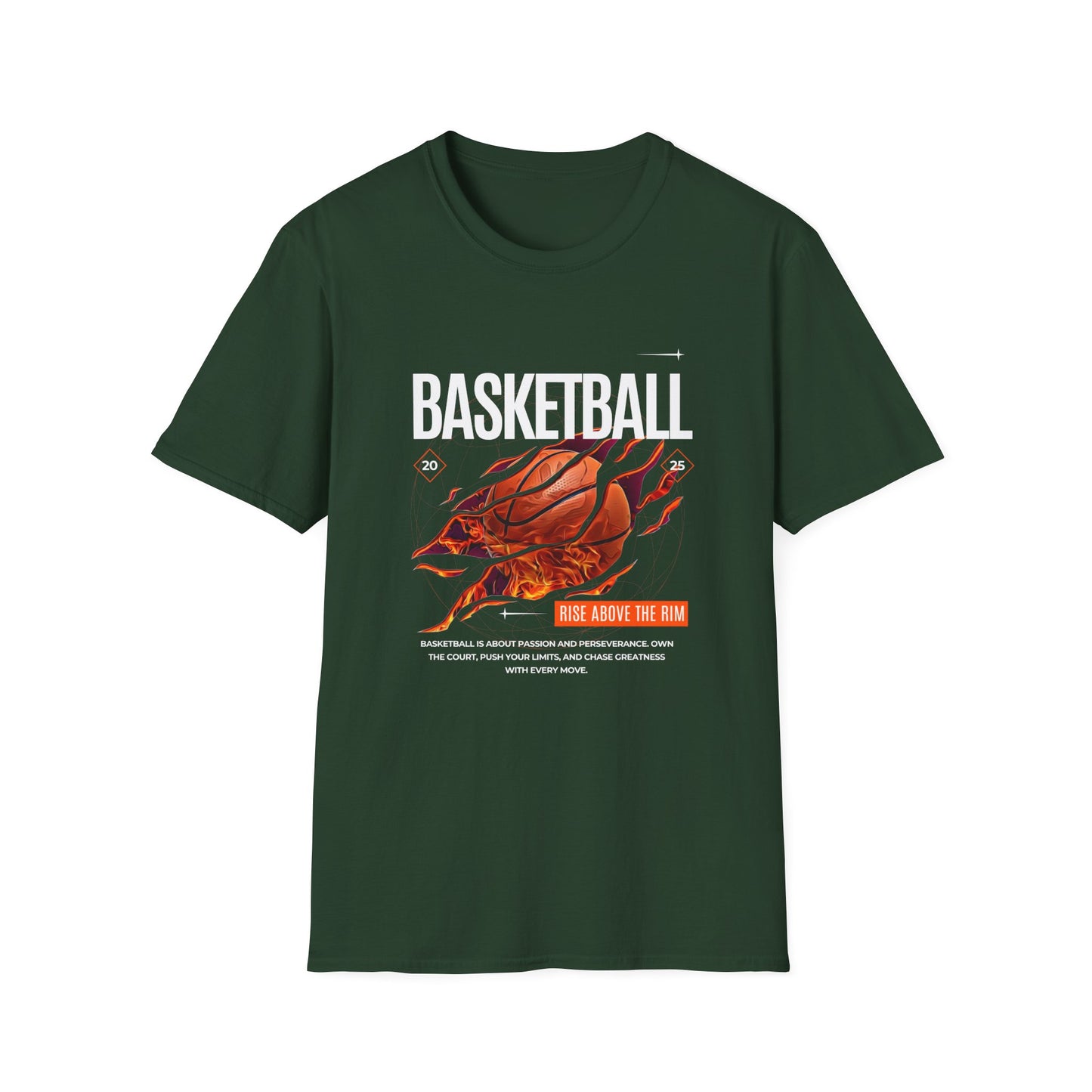 Basketball Inspiration Unisex Softstyle T-Shirt - Rise Above the Rim