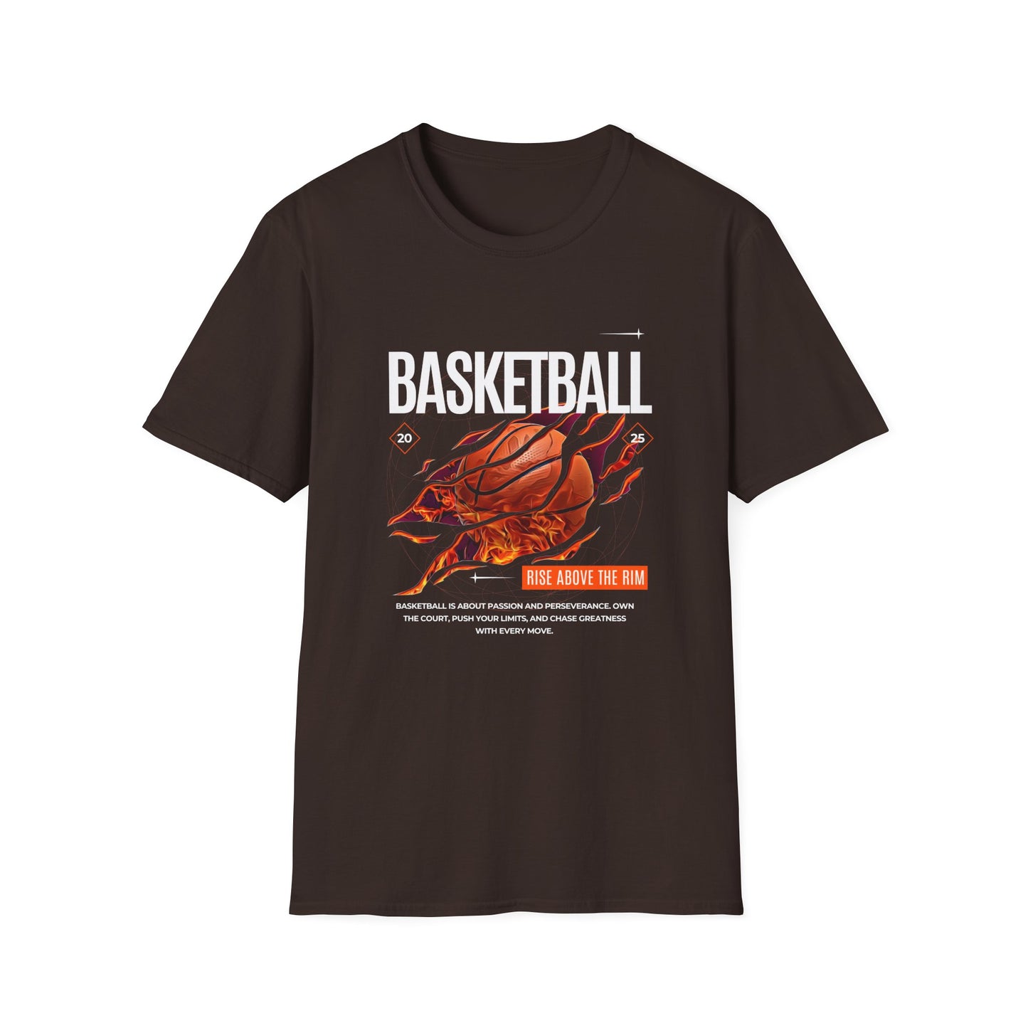 Basketball Inspiration Unisex Softstyle T-Shirt - Rise Above the Rim