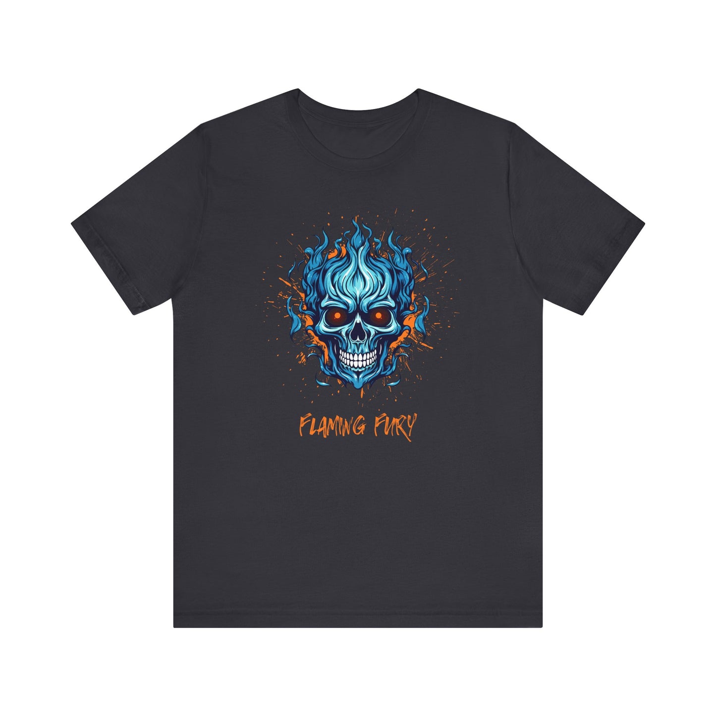 Flaming Fury Graphic Tee - Unisex Jersey Short Sleeve Shirt