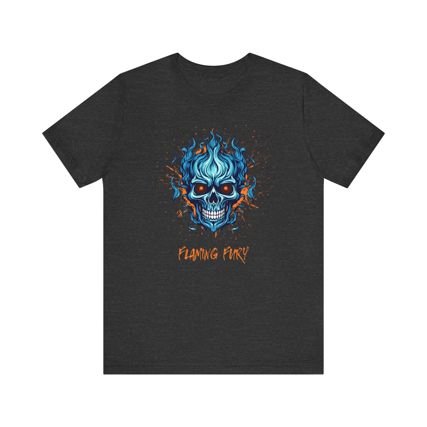 Flaming Fury Graphic Tee - Unisex Jersey Short Sleeve Shirt