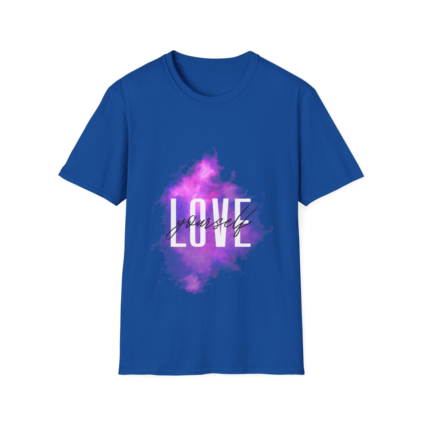 Love Yourself Unisex Softstyle T-Shirt - Motivational Graphic Tee for Self-Care and Positive Vibes