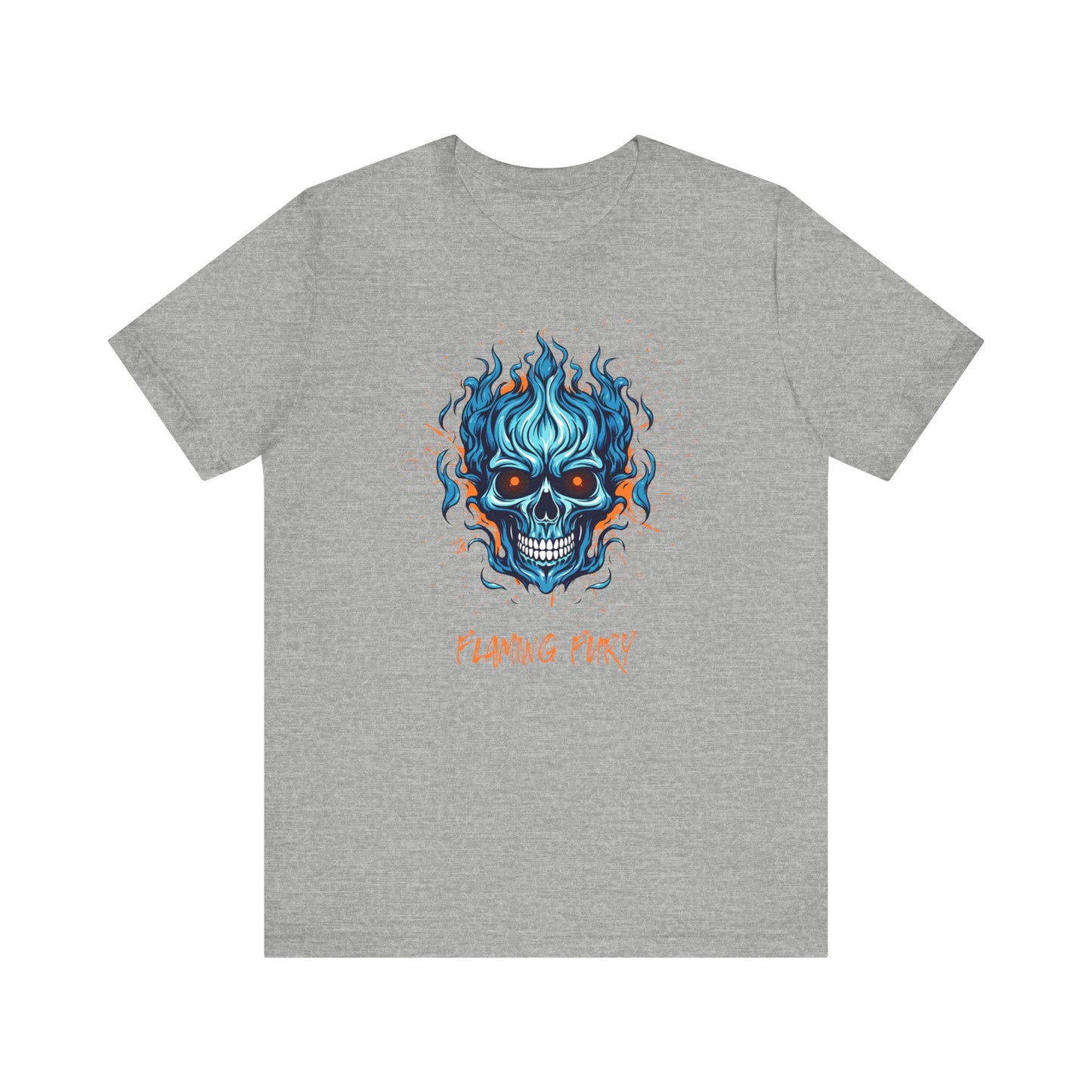 Flaming Fury Graphic Tee - Unisex Jersey Short Sleeve Shirt