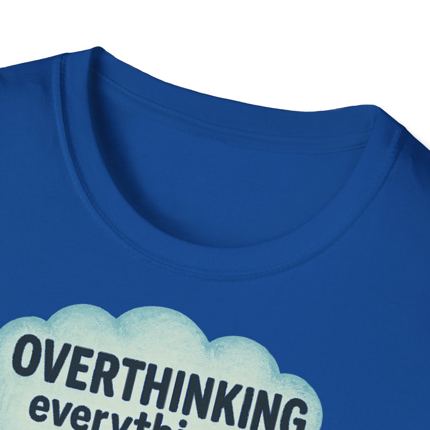 Funny Overthinking Vacation Unisex T-Shirt - Comfy Graphic Tee for Relaxation Lovers