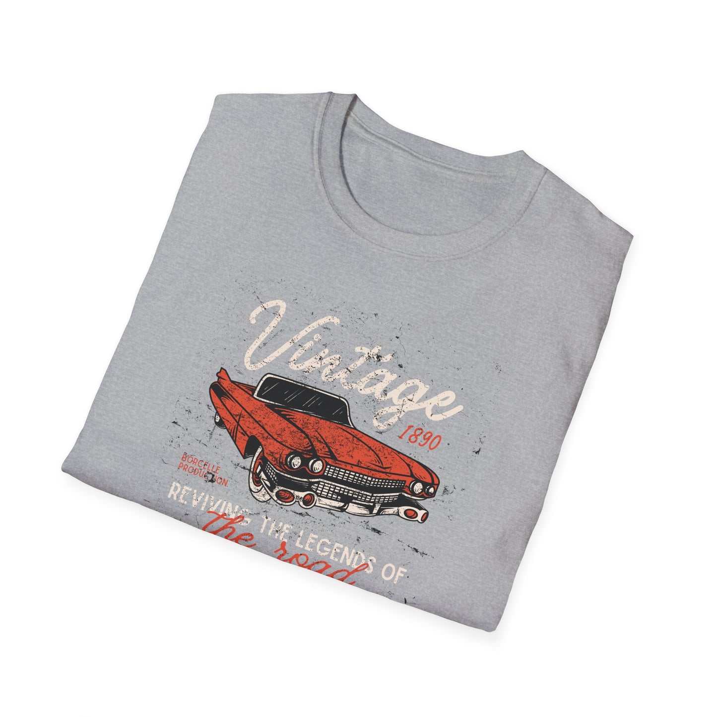 Vintage Car Unisex Softstyle T-Shirt - Perfect for Auto Enthusiasts