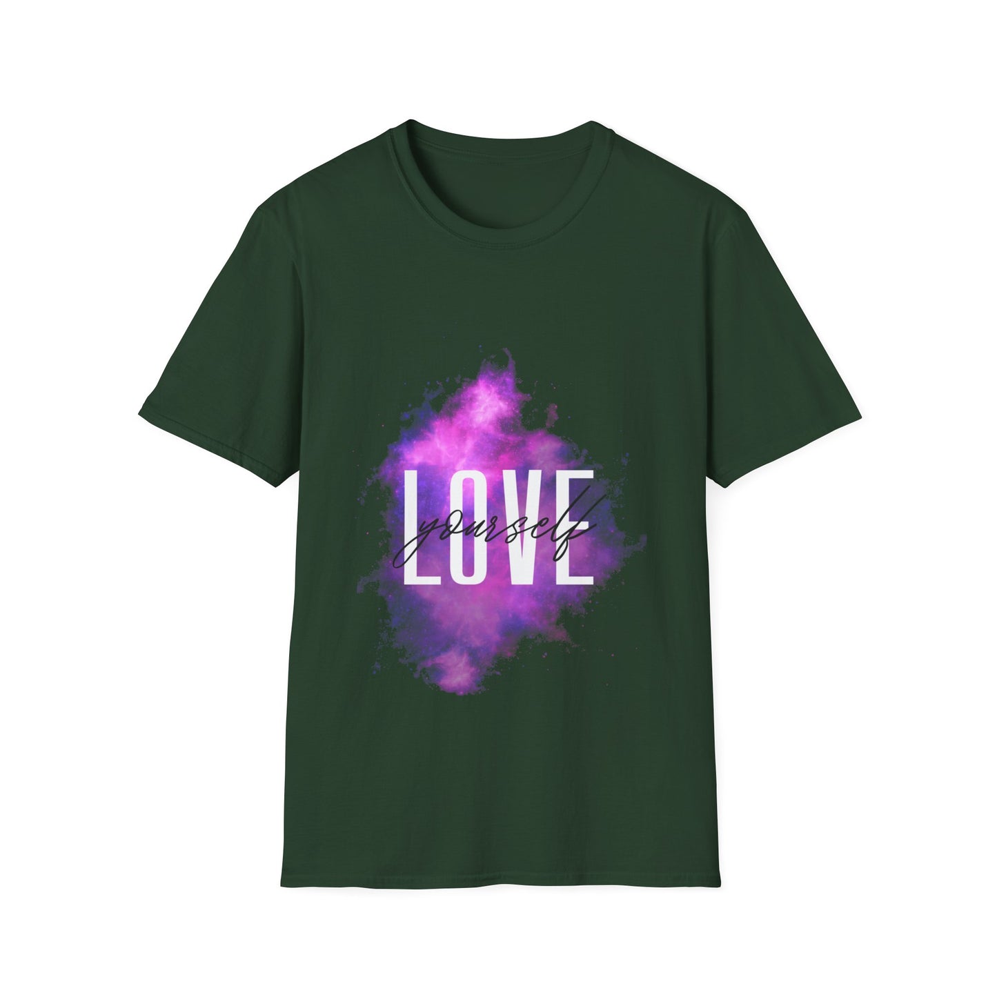 Love Yourself Unisex Softstyle T-Shirt - Motivational Graphic Tee for Self-Care and Positive Vibes
