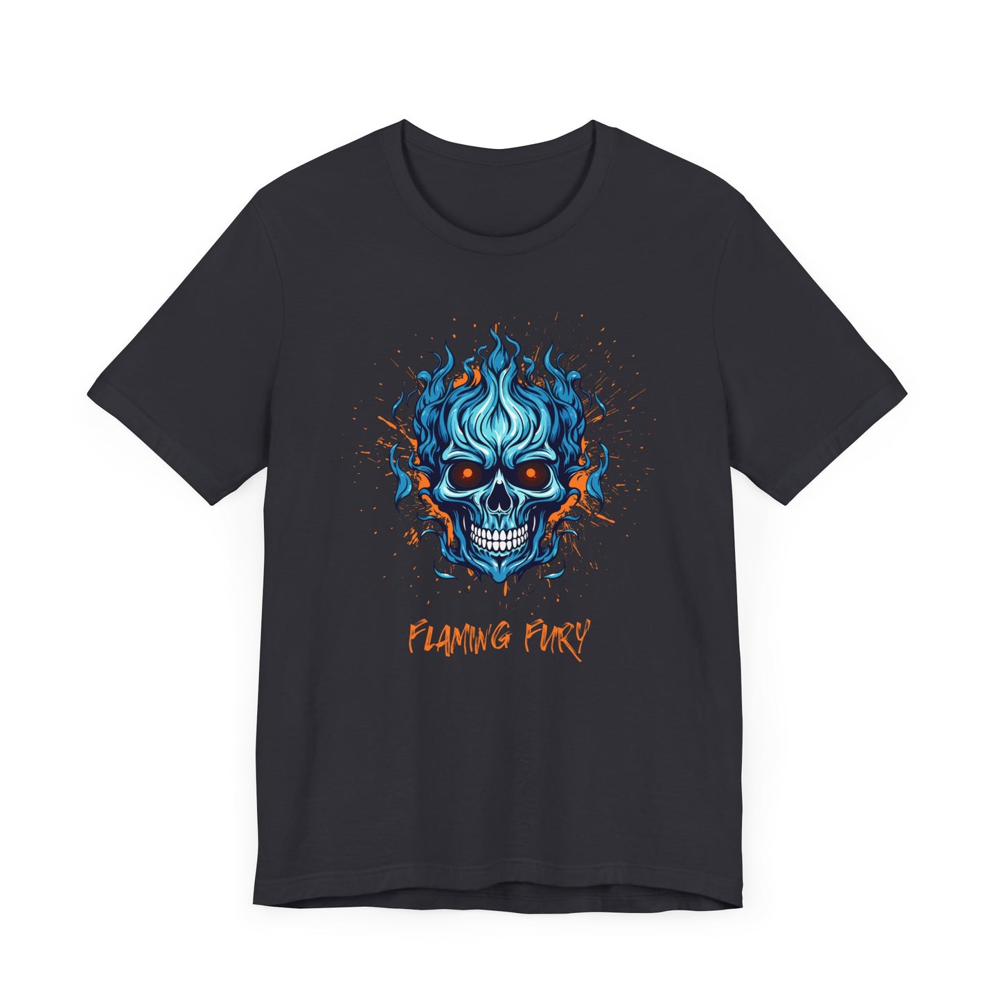 Flaming Fury Graphic Tee - Unisex Jersey Short Sleeve Shirt