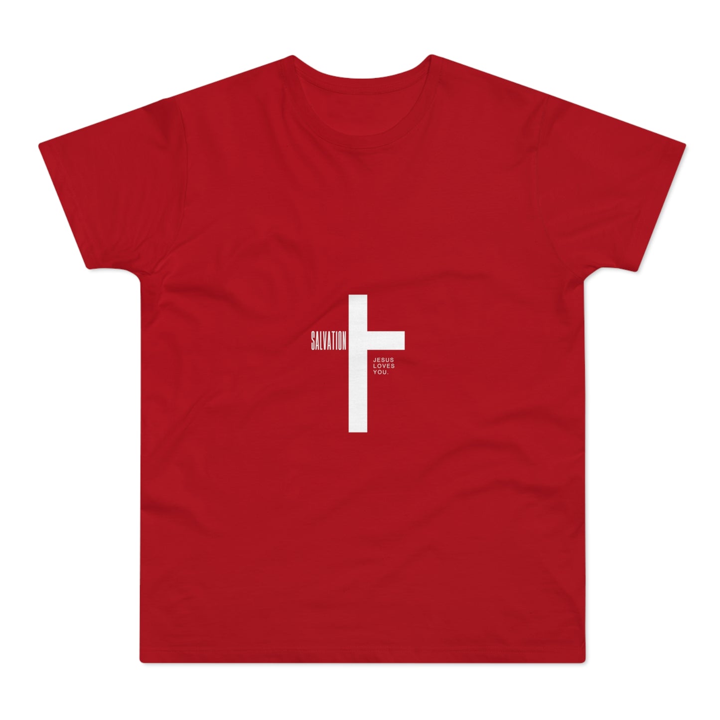 Minimalist Cross Graphic Men's T-Shirt - Faith-Inspired Tee