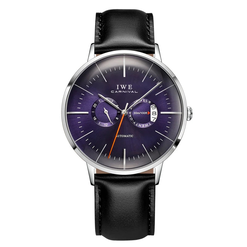 Mens Watches CARNIVAL Top Brand Luxury Waterproof Date Grey Male MIYOTA Automatic Mechanical Wrist Watch Relogios Masculinos