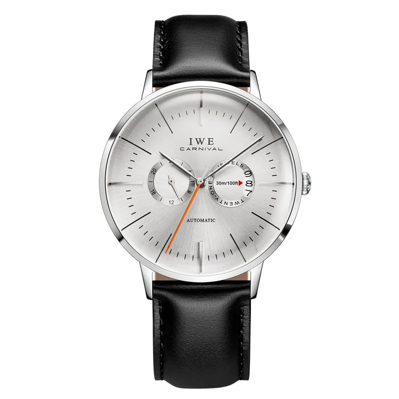 Mens Watches CARNIVAL Top Brand Luxury Waterproof Date Grey Male MIYOTA Automatic Mechanical Wrist Watch Relogios Masculinos