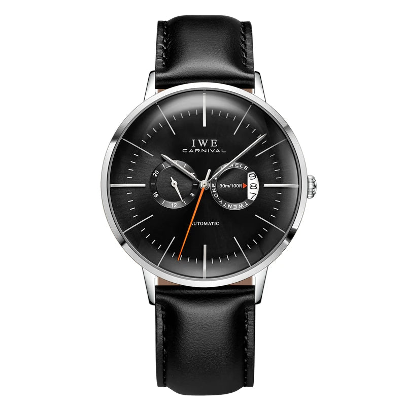 Mens Watches CARNIVAL Top Brand Luxury Waterproof Date Grey Male MIYOTA Automatic Mechanical Wrist Watch Relogios Masculinos