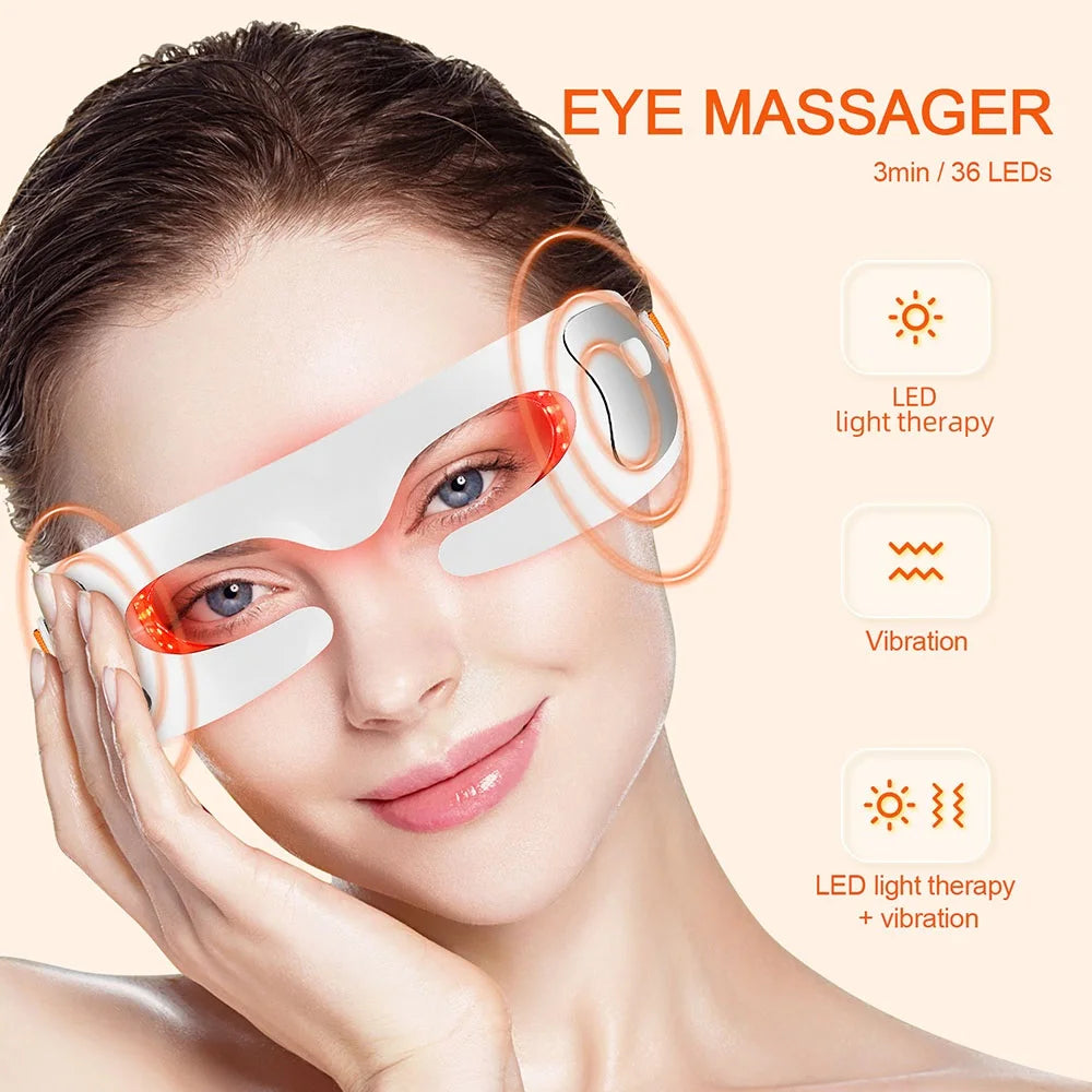 Anti-aging Eye Massager LED Photon Therapy Relax Fatigue Relief Lighten Dark Circles Smooth Eye Fine Line Beauty Eye Care