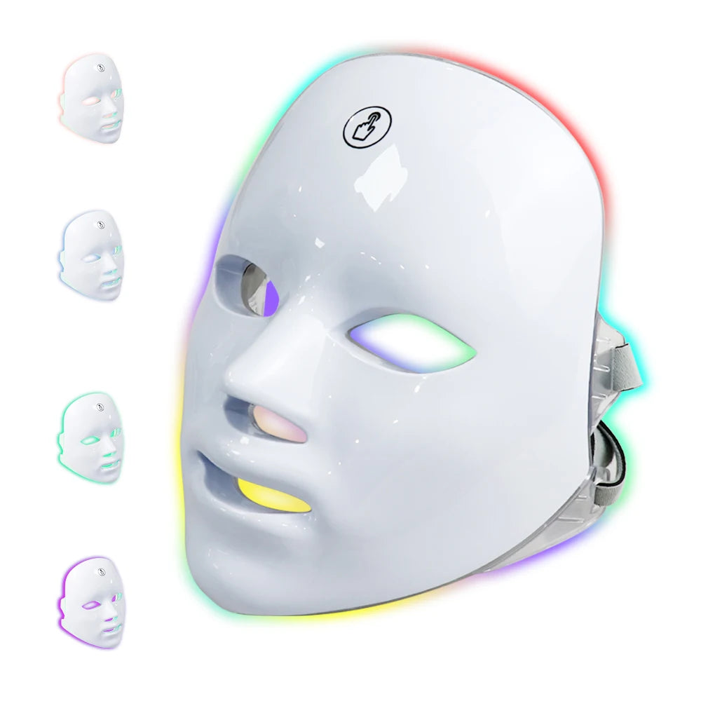 Wireless Facial Neck LED Beauty Machine Skin Tightening Full Face Care Spa Device Relaxation Treatment Anti-Wrinkle Red Light