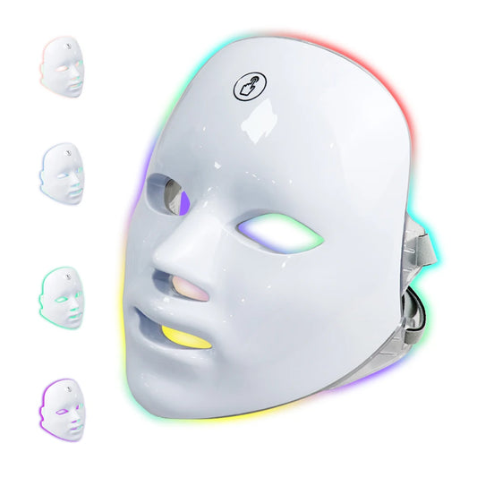 Wireless Facial Neck LED Beauty Machine Skin Tightening Full Face Care Spa Device Relaxation Treatment Anti-Wrinkle Red Light