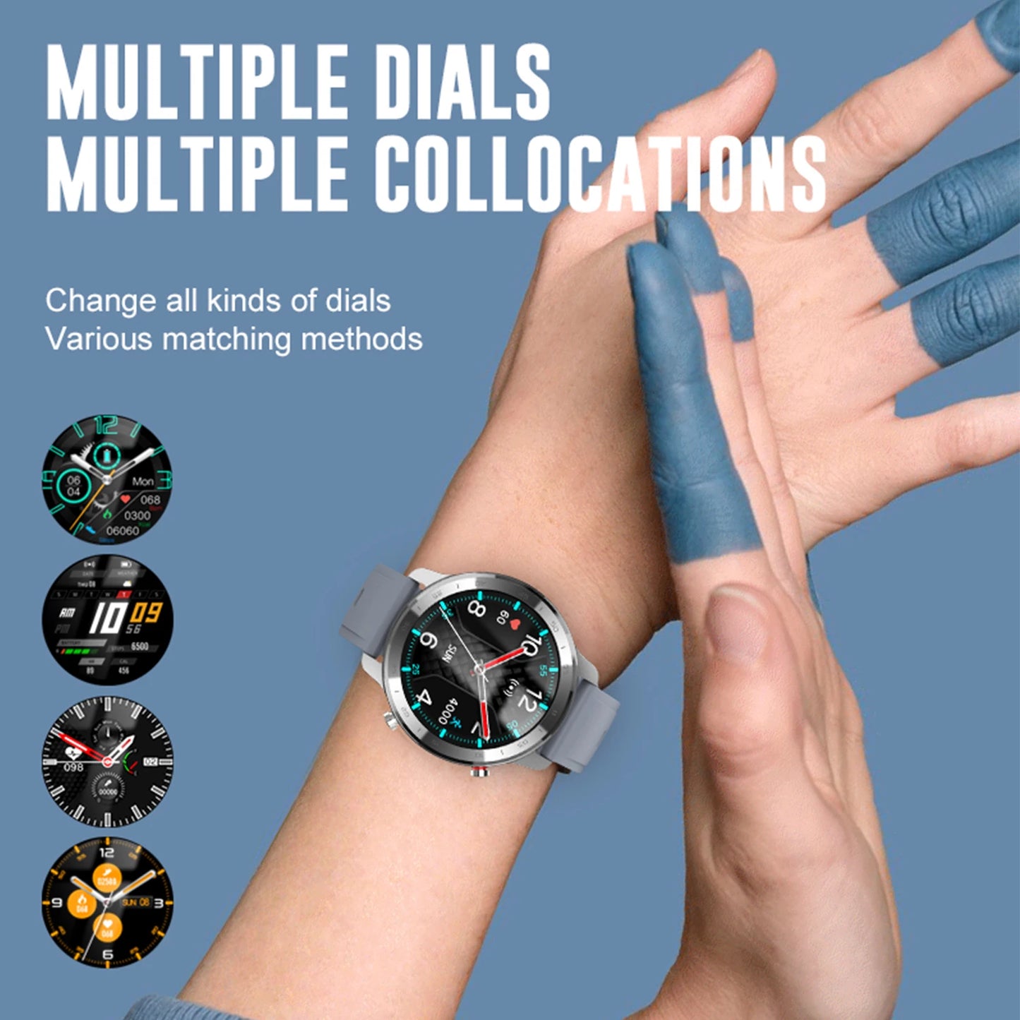 Smart Watch For Men Women HD Color Screen Full Touch Messages Push Heart Rate Monitor Sports Fitness Multi Function Smartwatch