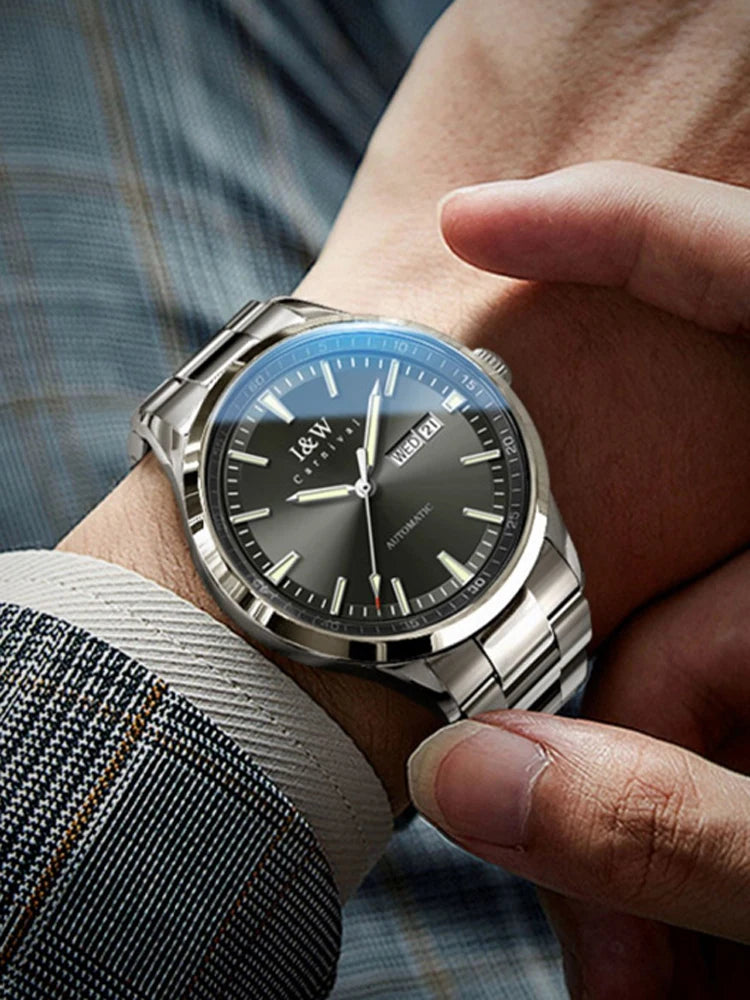 IW Automatic Men Watch Top Brand Sports Full Steel Sapphire Miyota Mechanical Movement Waterproof Mens Watches Relogio Masculino