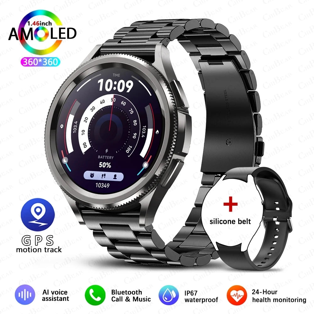 2024 New SmartWatch Men 360 * 360 HD Screen GPS Motion Tracking Waterproof Health Monitoring Bluetooth Call Smart Watch Women