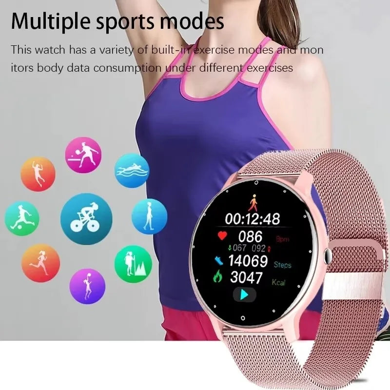 2025 New Smart Watch Men Full Touch Screen Sport Fitness Watch IP67 Waterproof Bluetooth Call For Android ios smartwatch Men+box