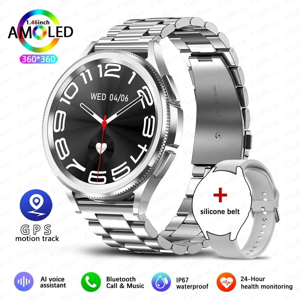 2024 New SmartWatch Men 360 * 360 HD Screen GPS Motion Tracking Waterproof Health Monitoring Bluetooth Call Smart Watch Women