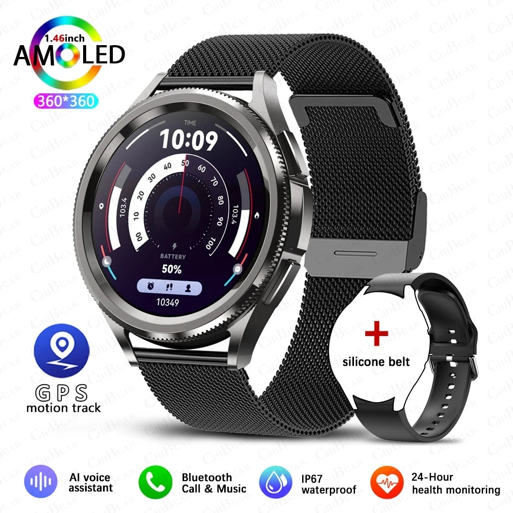 2024 New SmartWatch Men 360 * 360 HD Screen GPS Motion Tracking Waterproof Health Monitoring Bluetooth Call Smart Watch Women