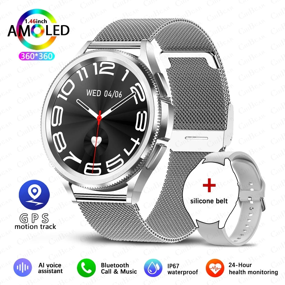 2024 New SmartWatch Men 360 * 360 HD Screen GPS Motion Tracking Waterproof Health Monitoring Bluetooth Call Smart Watch Women