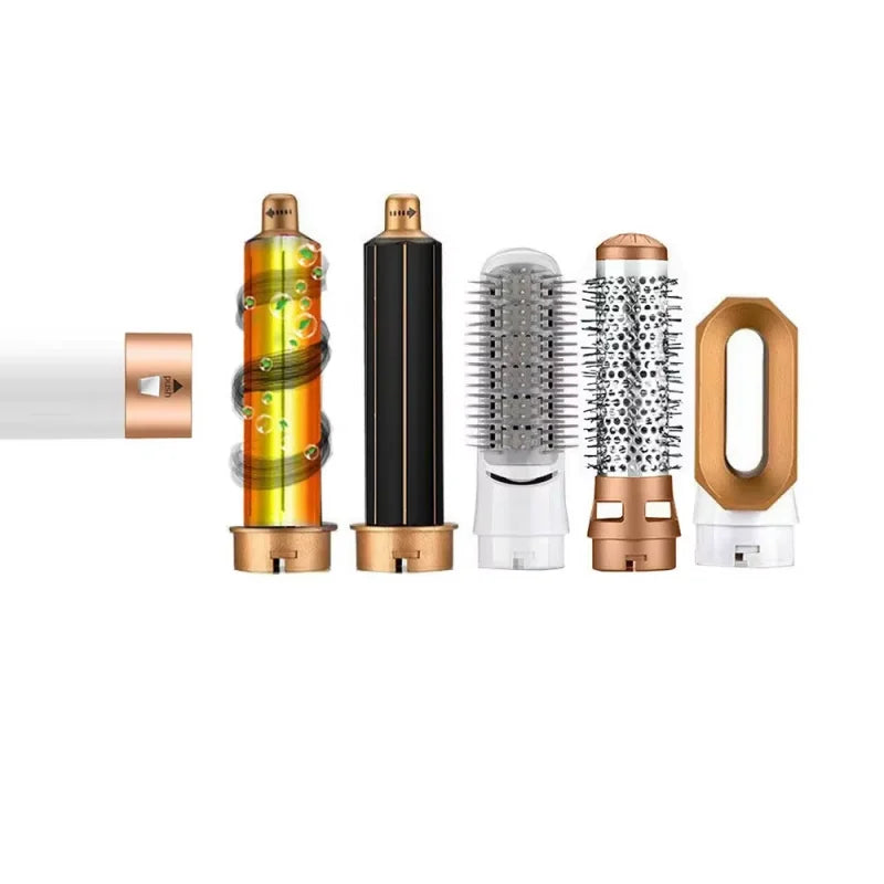 Hair dryer 5-in-1 hair dryer hair dryer detachable hot air comb hair control styling device, professional home styling tool