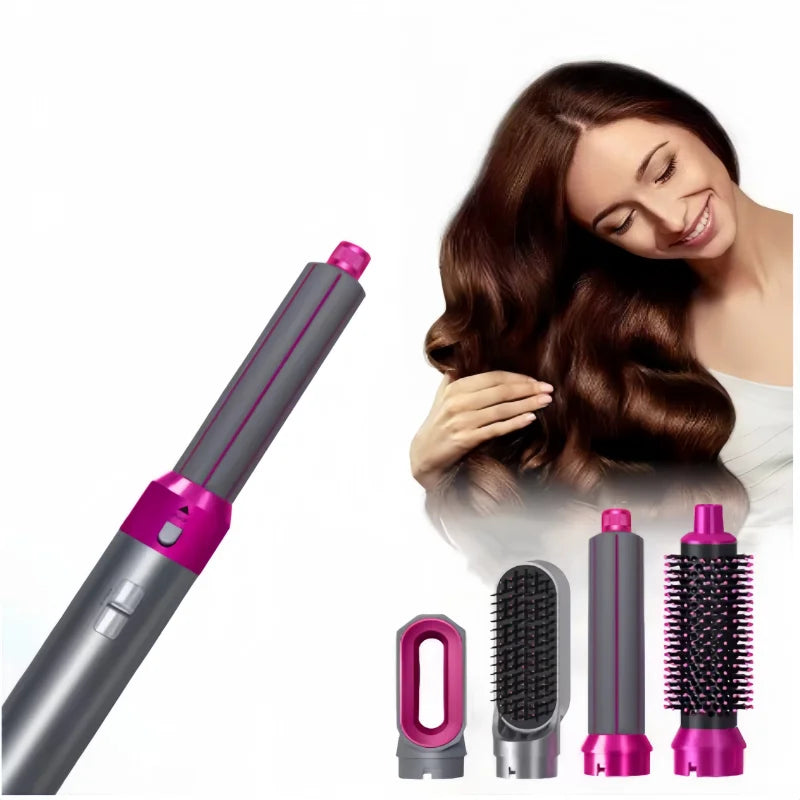Hair dryer 5-in-1 hair dryer hair dryer detachable hot air comb hair control styling device, professional home styling tool
