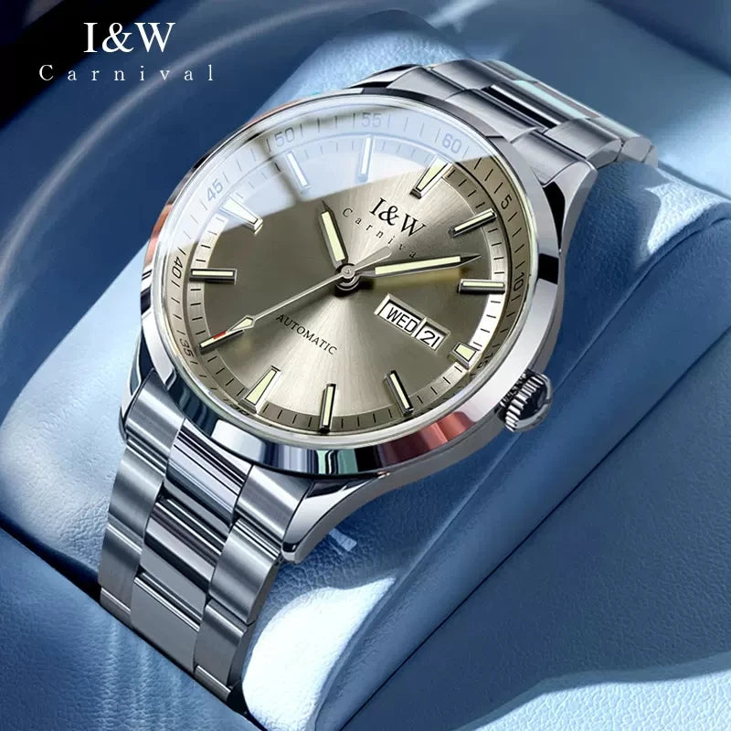 IW Automatic Men Watch Top Brand Sports Full Steel Sapphire Miyota Mechanical Movement Waterproof Mens Watches Relogio Masculino