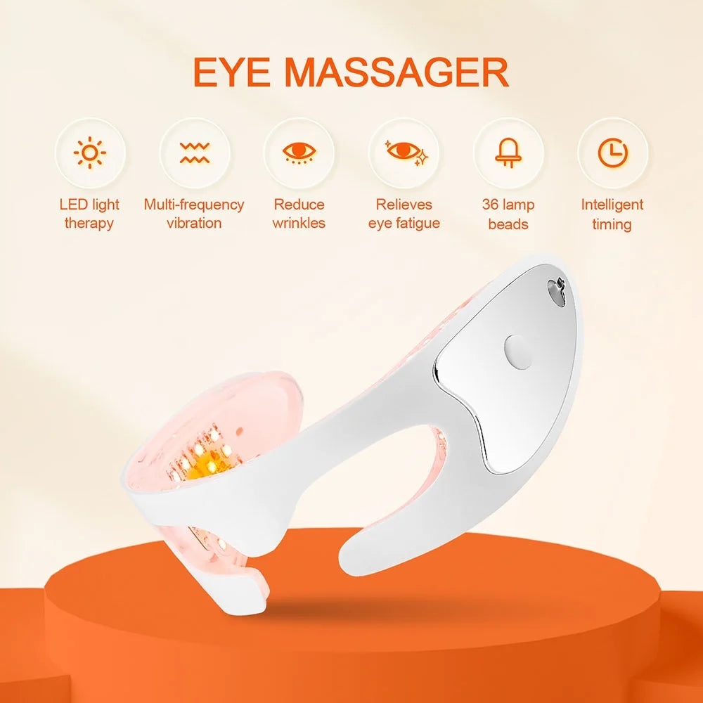 Anti-aging Eye Massager LED Photon Therapy Relax Fatigue Relief Lighten Dark Circles Smooth Eye Fine Line Beauty Eye Care