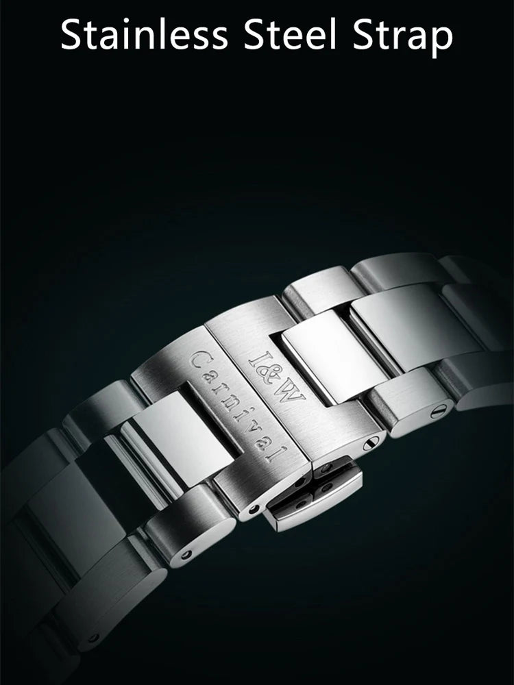 IW Automatic Men Watch Top Brand Sports Full Steel Sapphire Miyota Mechanical Movement Waterproof Mens Watches Relogio Masculino