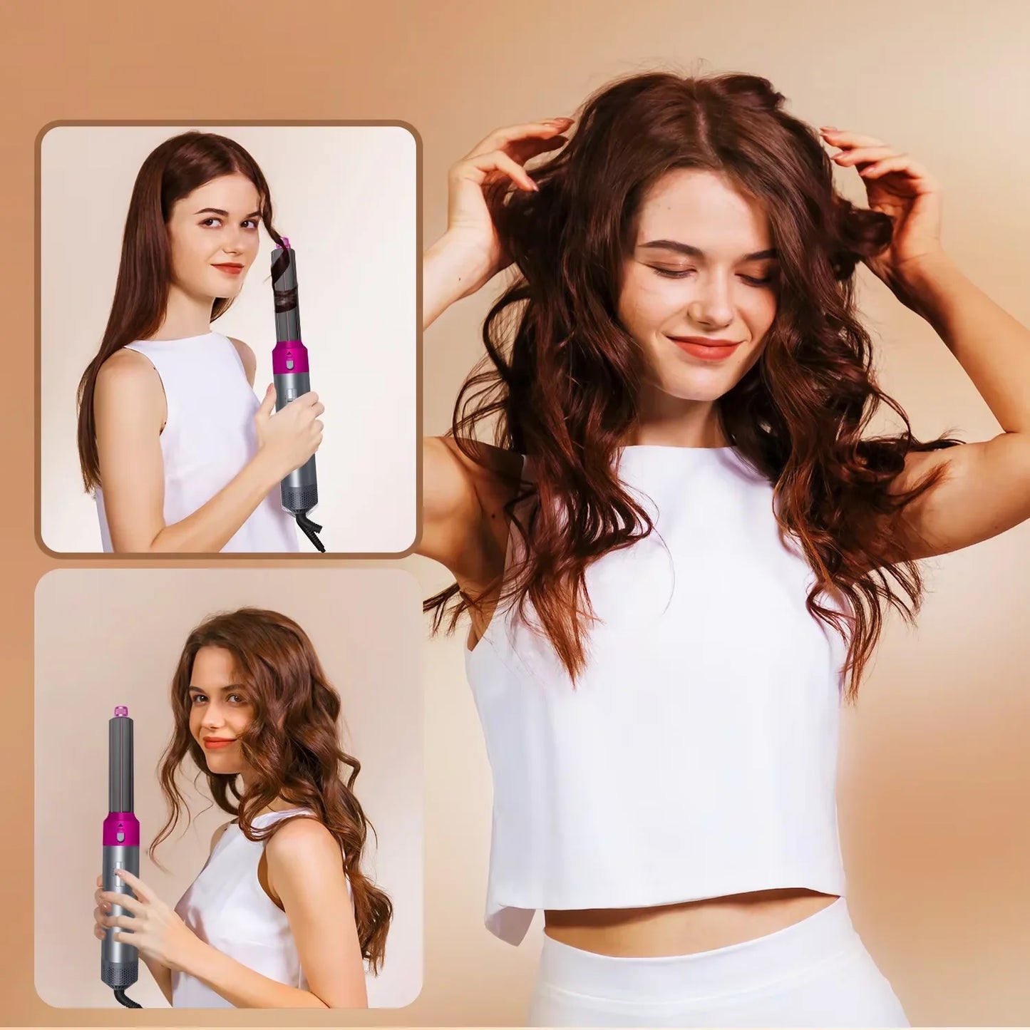 New 5 in 1 Hair Dryer Hot Comb Set Professional Curling Iron Hair Straightener Styling Tool For Airwrap Hair Dryer 2025