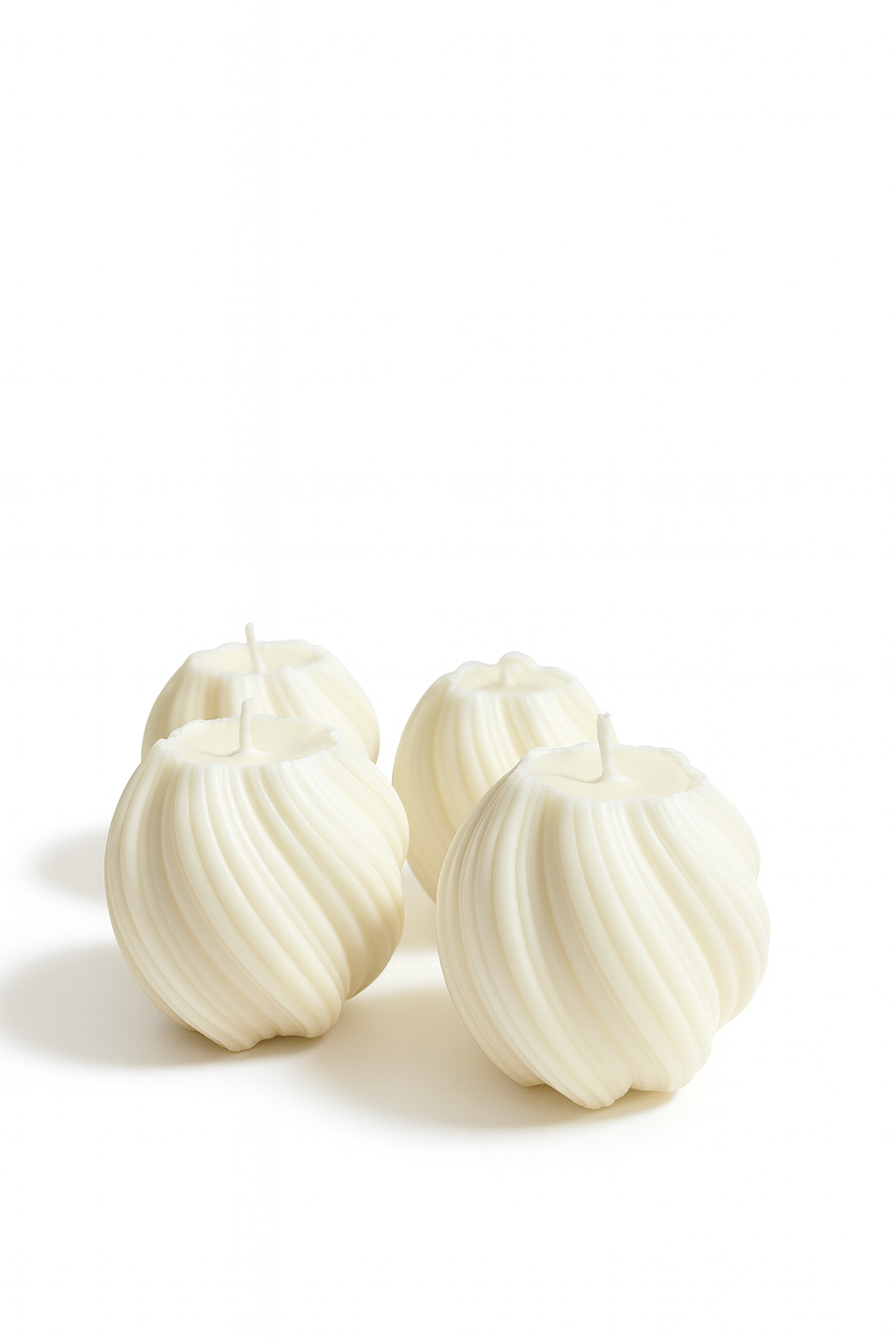 Decorative Swirl Candle Set (S / M / L)