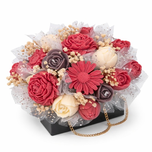 Luxury Soy Wax Flower Box Candle Arrangement