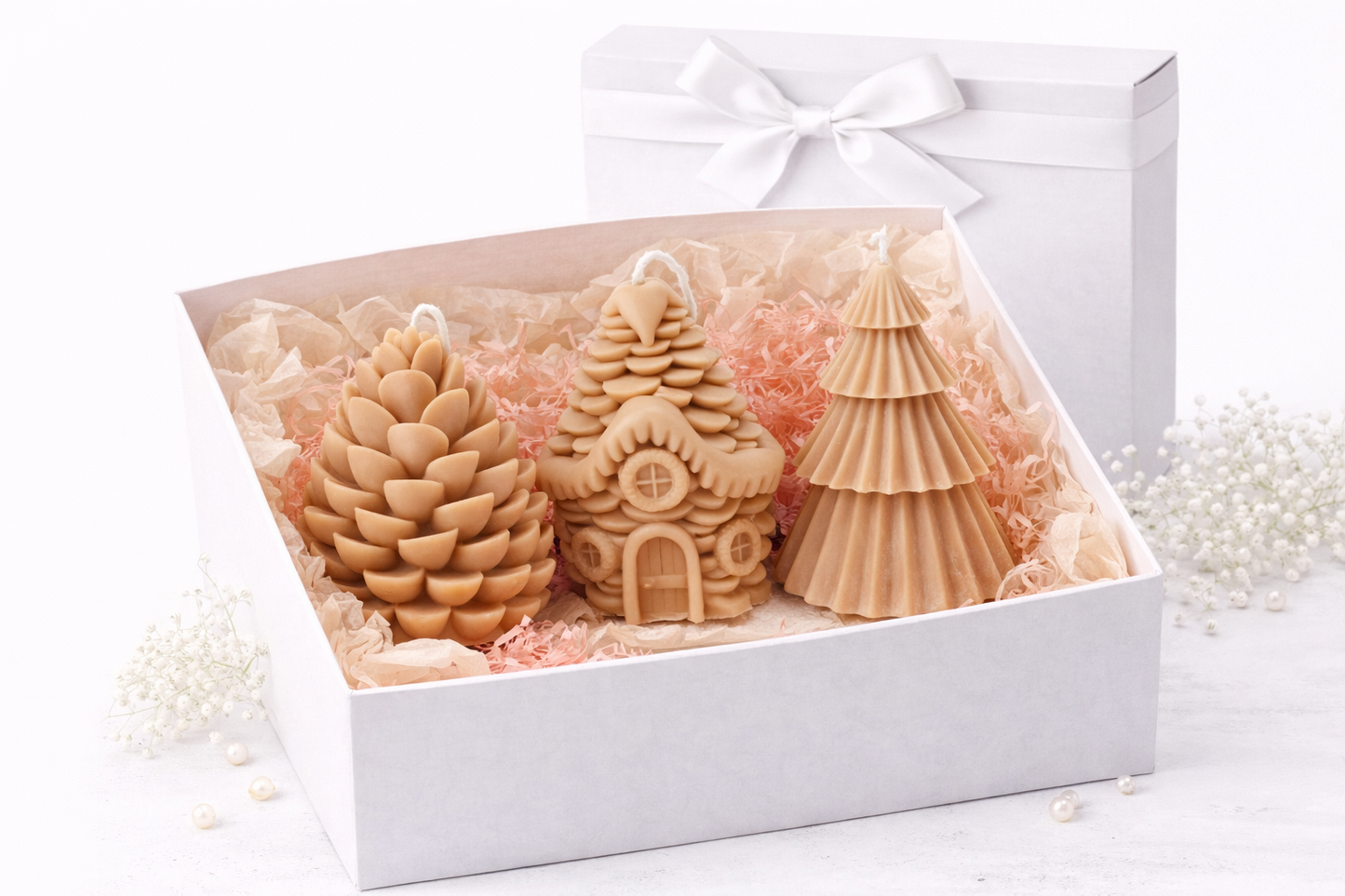 Christmas Decorative Candle Set