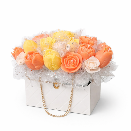 Luxury Flower Box Candle Arrangement