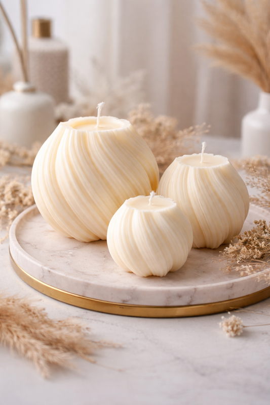 Decorative Swirl Candle Quantity: 1 piece   Size:L
