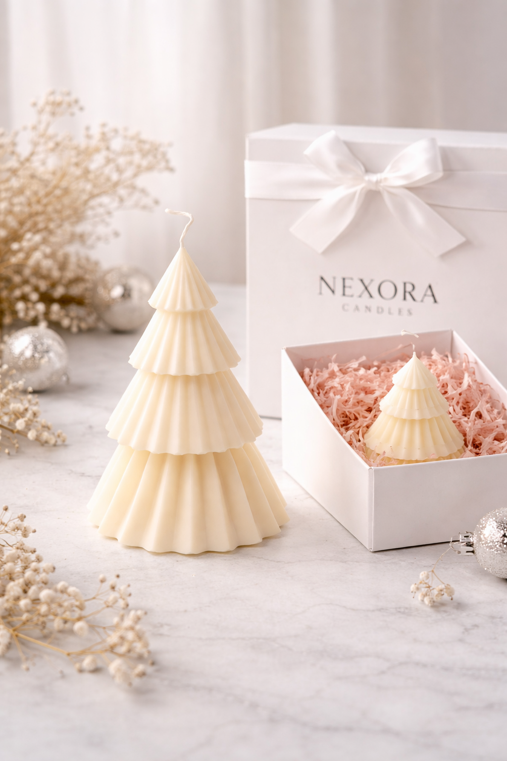 Decorative Christmas Tree Candle  Quantity: 1 piece